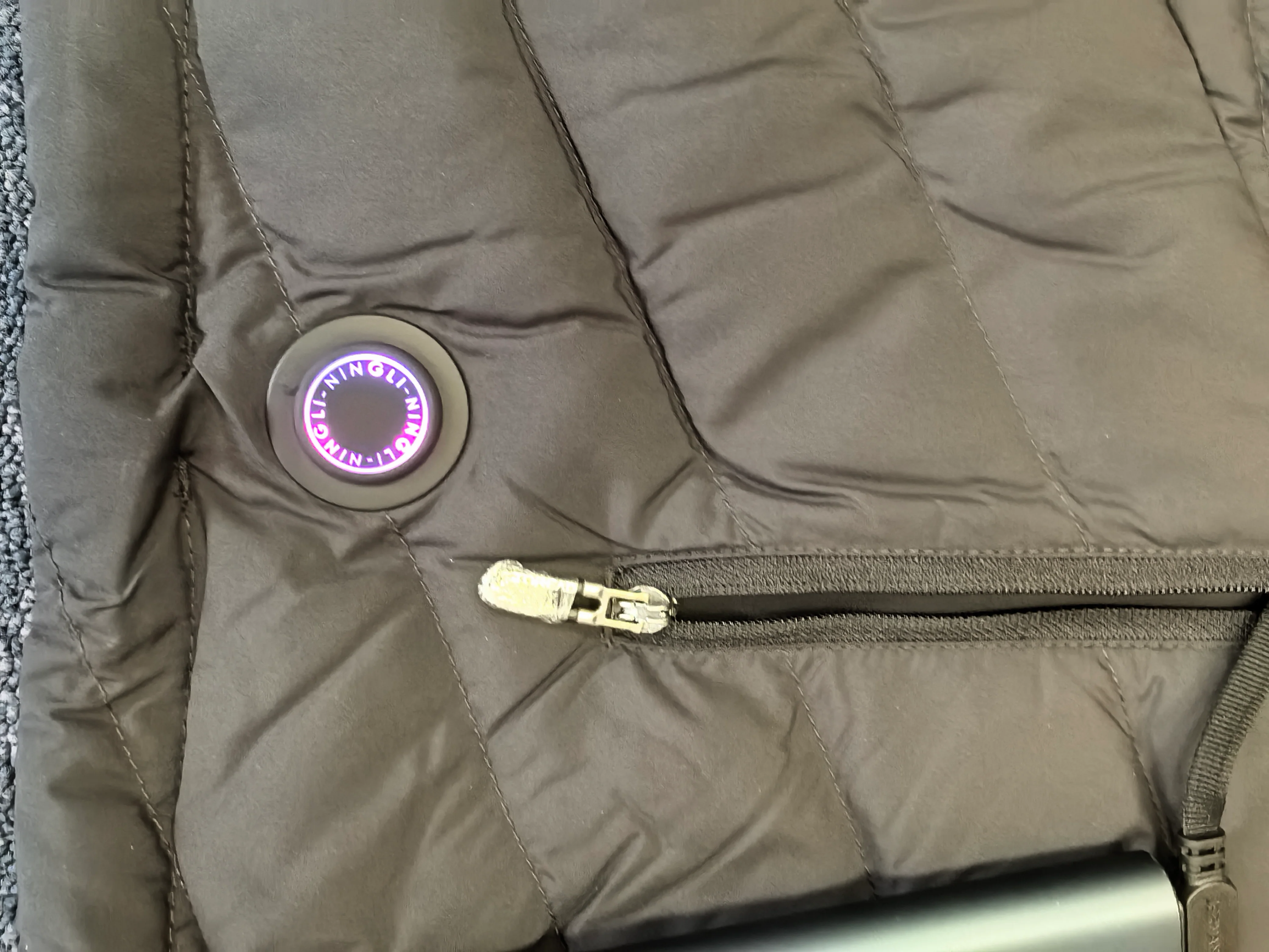 Herren Outdoor Daunenjacke dunkelblau - AYMS215-1 - Image 3